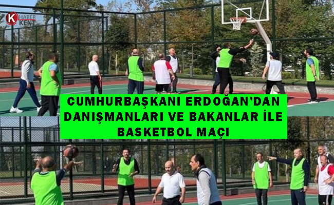 Basket Maçını Cumhurbaşkanı Erdoğan’ın Takımı 50-24 Kazandı