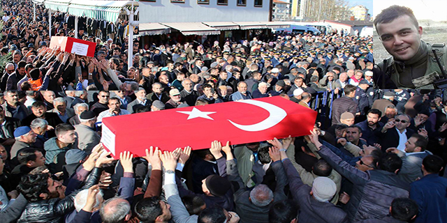 Konyalılar şehidini son yolculuğuna uğurladı