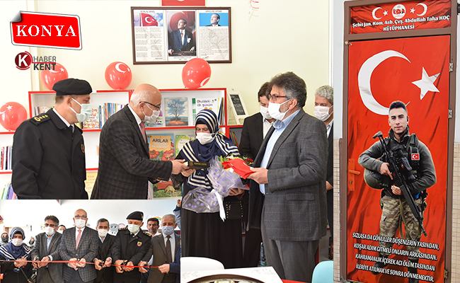 Şehit Abdullah Taha Koç Kütüphanesinin Açılışı Törenle Gerçekleştirildi