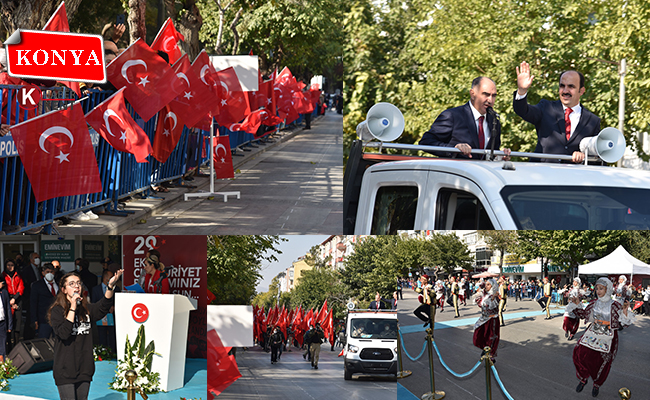 Cumhuriyet Bayramı Konya’da Coşkuyla Kutlandı