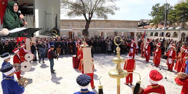 Genç hafıza mehterli uğurlama