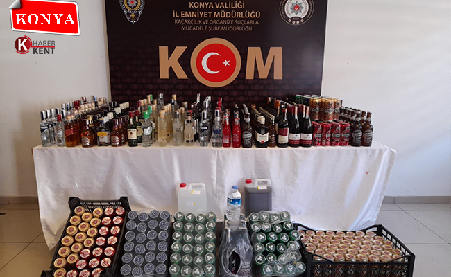 Konya’da Kaçak İçi Operasyonu: 9 Gözaltı