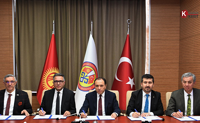 SÜ İle Kırgızistan-Türkiye Manas Üniversitesi Arasında İşbirliği Protokolü
