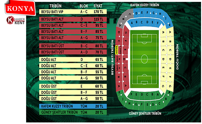 Konyaspor-Sivasspor Maçının Biletleri Yarın Satışa Çıkıyor