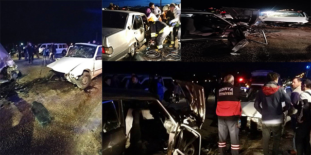 Konya'da trafik kazası: 1 ölü, 3 yaralı