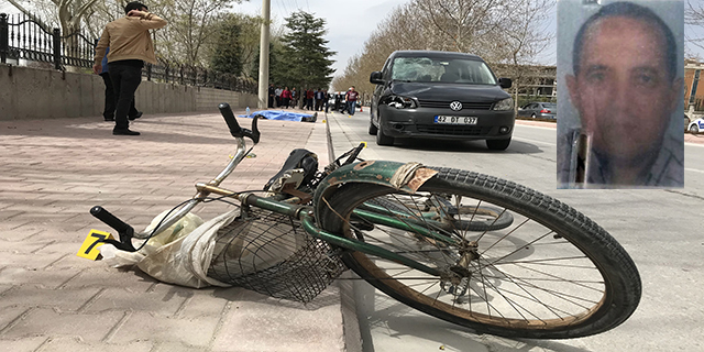 Hafif ticari aracın çarptığı bisikletli hayatını kaybetti