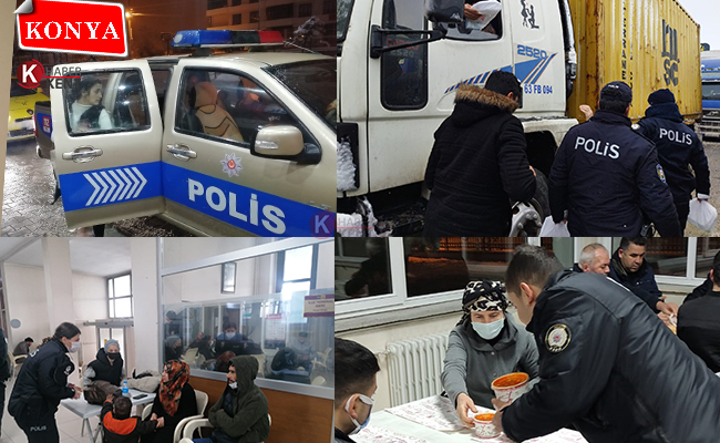 Konya Polisi, Hasta Olanında, Yolda Kalanında Yanında Oldu