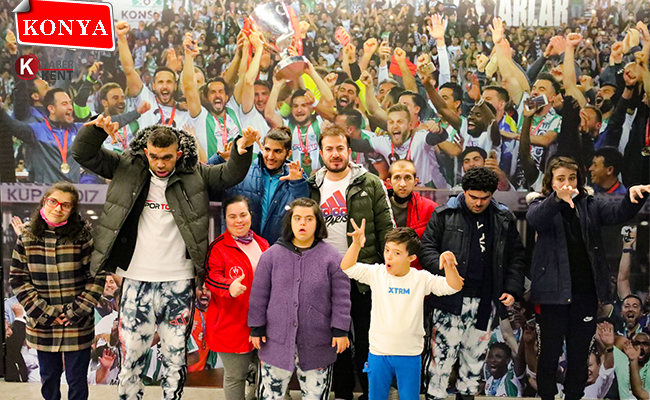 Özel Çocuklar ‘Mutlu Çarşamba’ Kapsamında Konyaspor’un Misafiri Oldu