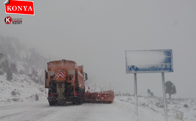 Kar Yağışı, Konya-Antalya Ulaşımını Etkiliyor!