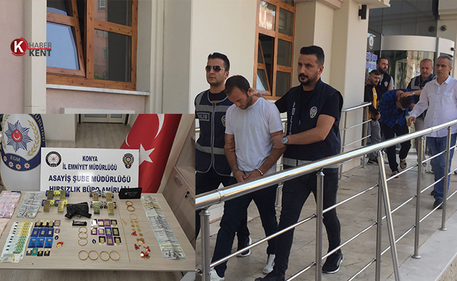 Konya Polisi Özel Ekiple Kasa Hırsızlarını Kıskıvrak Yakaladı