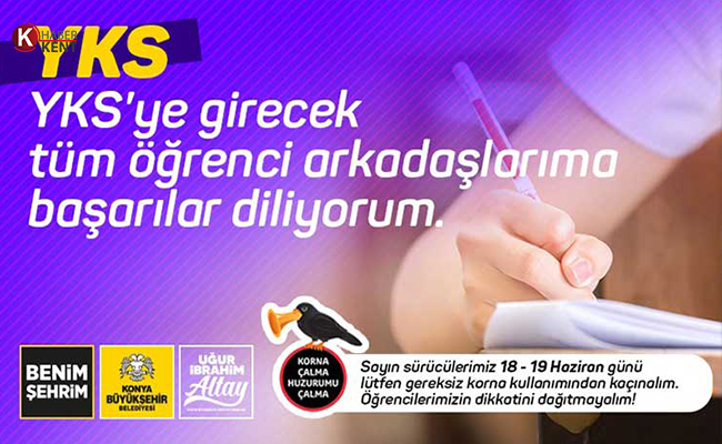 Konya’da Sınava Gireceklere Toplu Ulaşım Ücretsiz