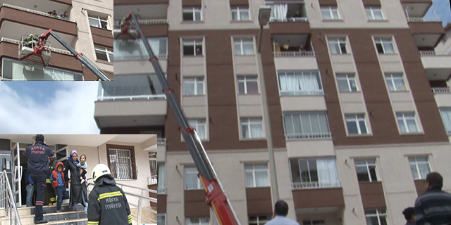 Çocuklar evi yaktı, mahsur kalanları itfaiye kurtardı