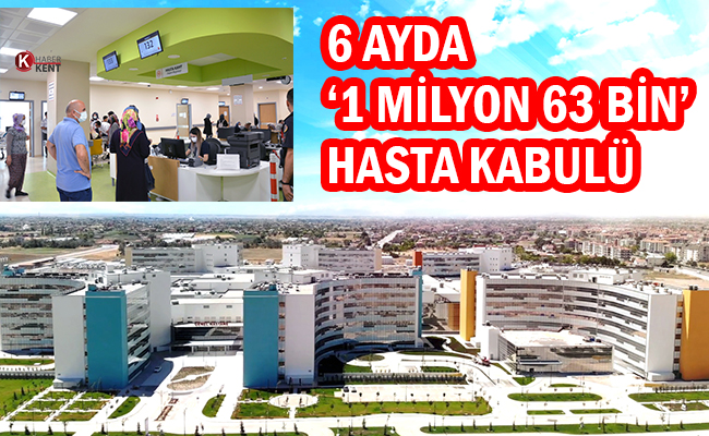 Konya Şehir Hastanesi’nde İlk 6 Ayda 1 Milyon 63 Bin Hasta Kabulü