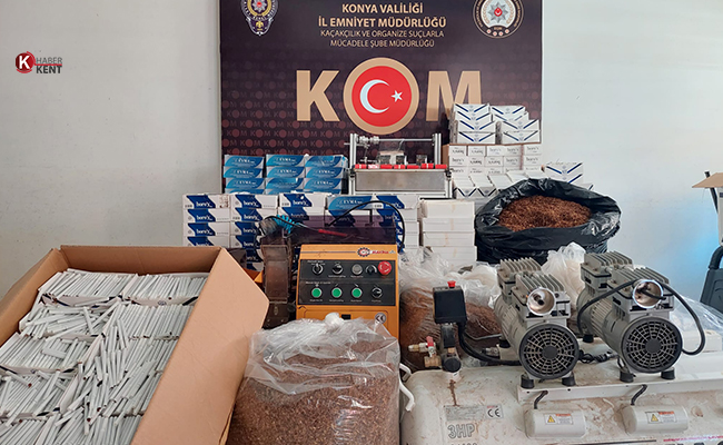 Konya Polisinden ‘Kaçak Sigara’ Operasyonu: 3 Gözaltı
