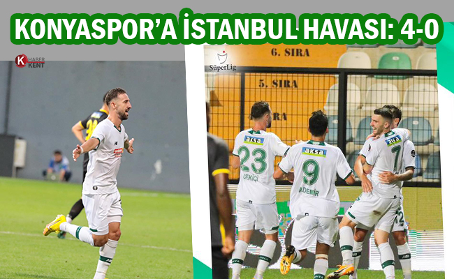 Konyaspor’a İstanbul Havası: 4-0