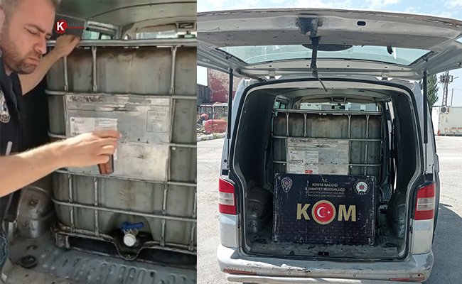 Şüphe Üzerine Durdurulan Minibüste 2 Ton Kaçak Akaryakıt Ele Geçirildi