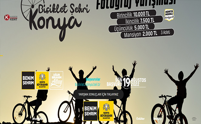 Bisiklet Şehri Konya Fotoğraf Yarışması Sonuçları Açıklandı