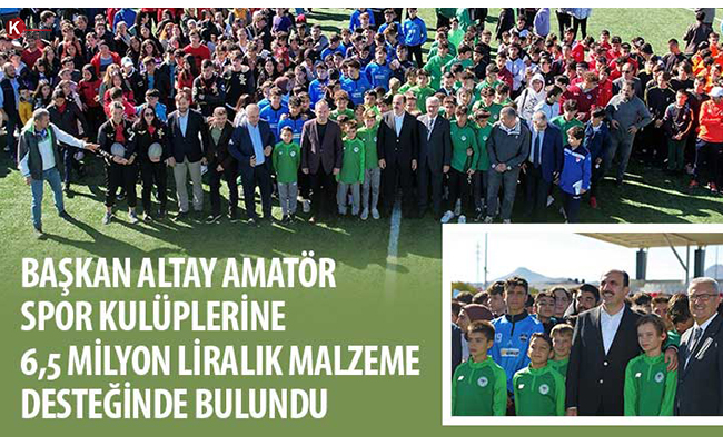 Konya Büyükşehir’den Amatör Spor Kulüplerine 6,5 Milyon Liralık Malzeme Desteği