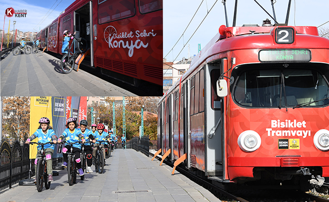 Minik Öğrenciler ‘Bisiklet Tramvayı’yla Tanıştırıldı