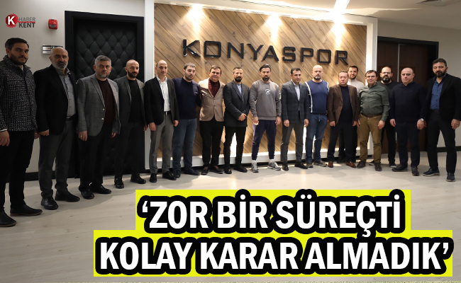 Konyaspor: ‘Zor Bir Süreçti, Kolay Karar Almadık’