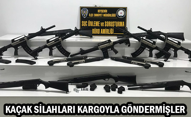 Kargoda Koliler Dolusu Kaçak Silah Ele Geçirildi