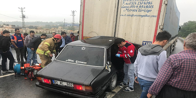 Bu otomobilden sağ çıktı!