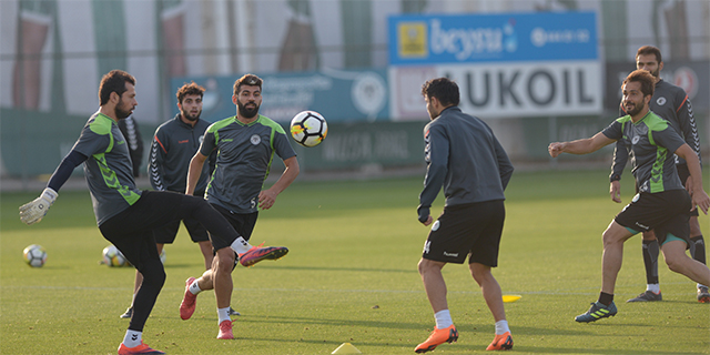 Konyaspor Göztepe maçının hazırlıklarını sürdürüyor