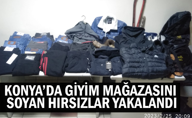 Konya’da Giyim Mağazasını Soyan 4 Hırsız Yakalandı