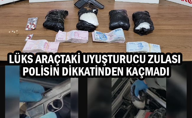 Konya Polisi Lüks Araçtaki Uyuşturucu Zulasını Patlattı