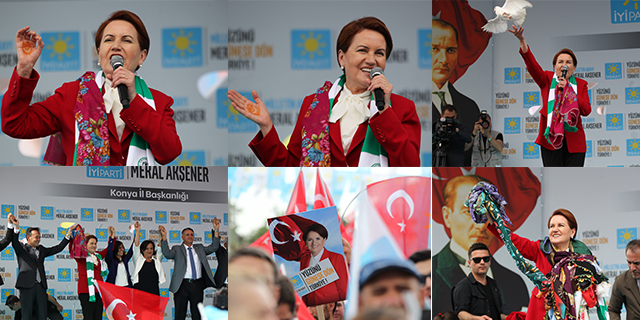 İYİ Parti Genel Başkanı Akşener Konya’da