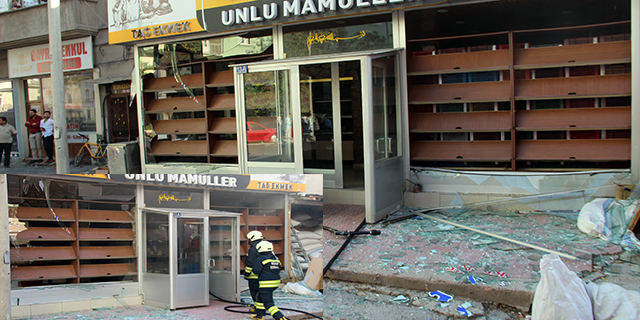 Ekmek fırınında patlama paniğe neden oldu