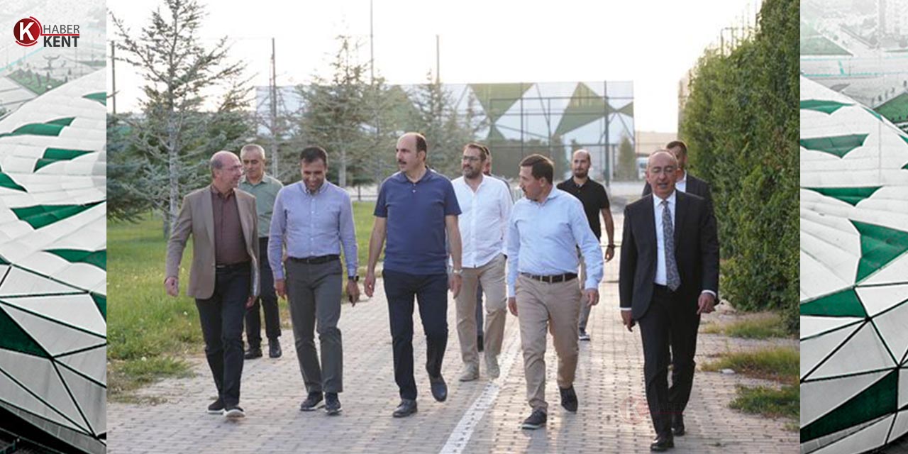 Başkanlar Konyaspor Tesislerinde İncelemelerde Bulundu