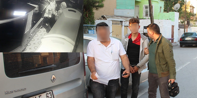 Güvenlik kamerasının kaydettiği hırsızlık şüphelisi evine yapılan baskınla yakalandı