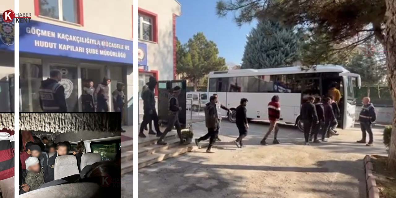 Konya’da 35 Düzensiz Göçmen Yakalandı