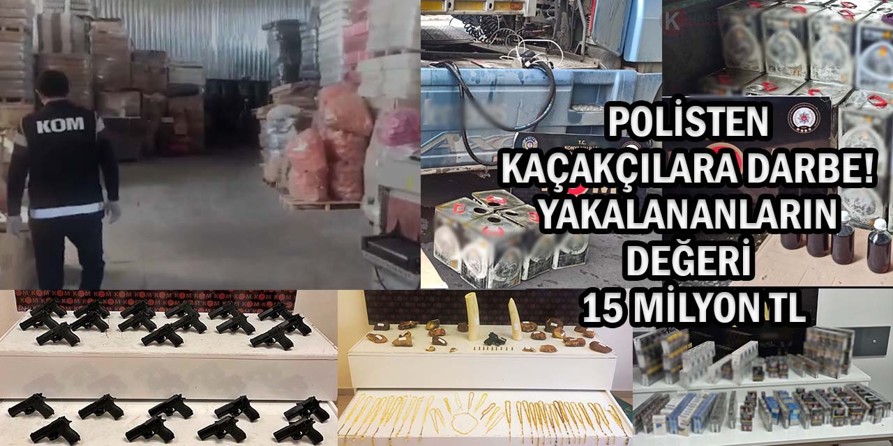 Konya’da Kaçakçılara Operasyon: 13 Gözaltı