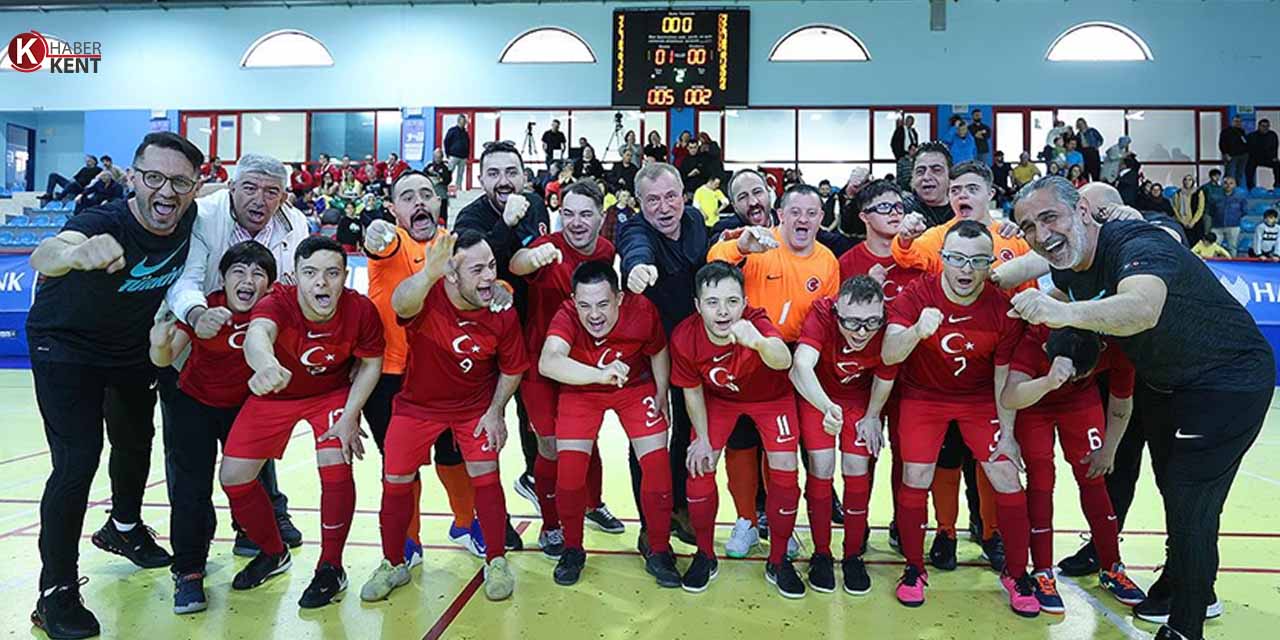 Down Sendromlu Futsal Milli Takımı’mız Tarih Yazmaya Devam Ediyor