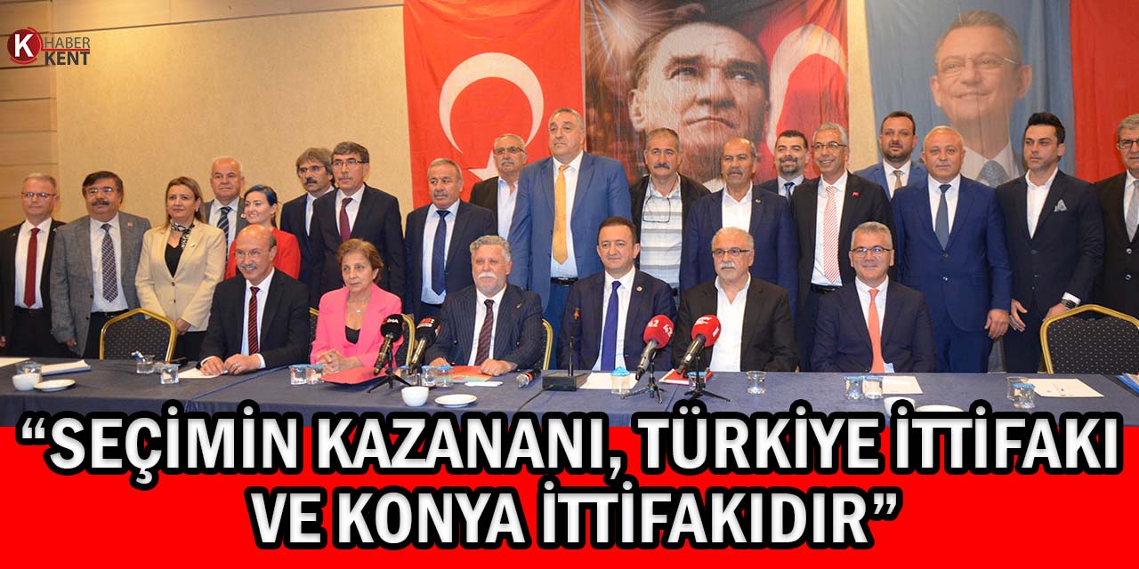 CHP Konya’da Seçimi Kazanan Belediye Başkanlarını Tanıttı