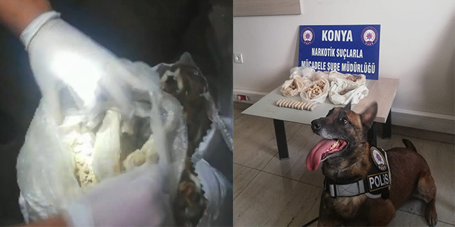 Evin kömürlüğünde 1 buçuk kilogram eroin bulundu