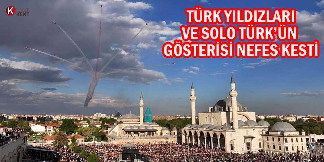 Türk Yıldızları ve Solo Türk’ün Gösterisi Nefes Kesti