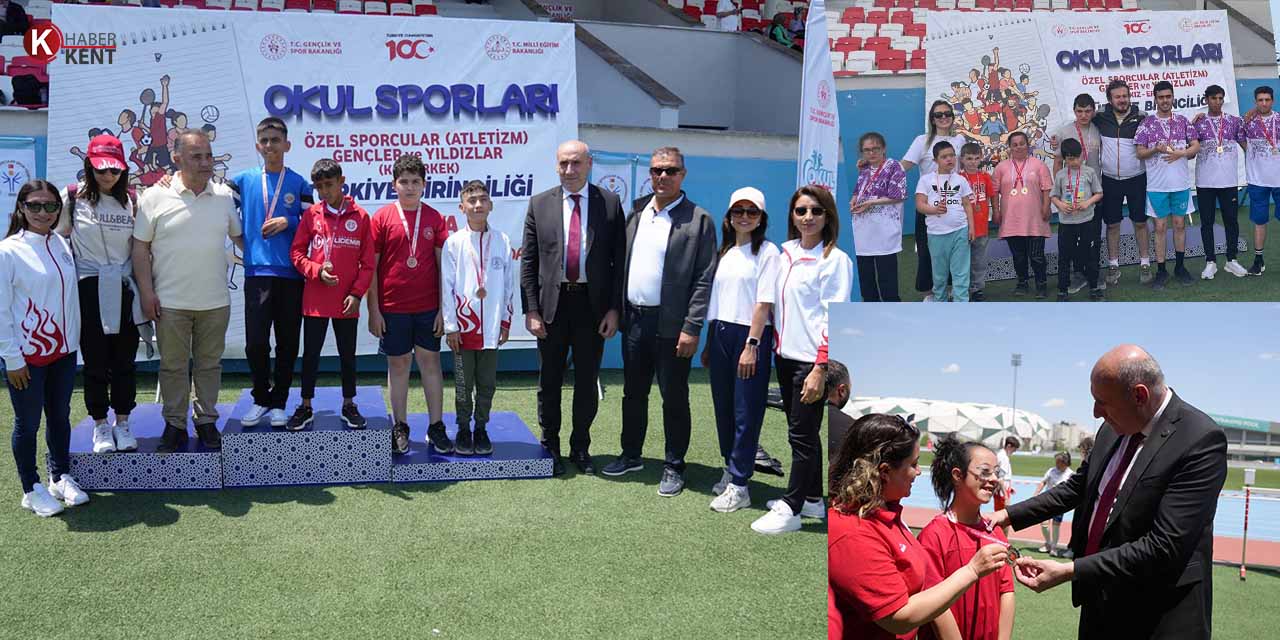 Özel Sporcular Atletizm Türkiye Şampiyonları Madalyalarını Aldı