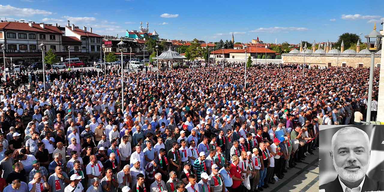 Konya’da, İsmail Heniyye İçin Gıyabi Cenaze Namazı Kılındı