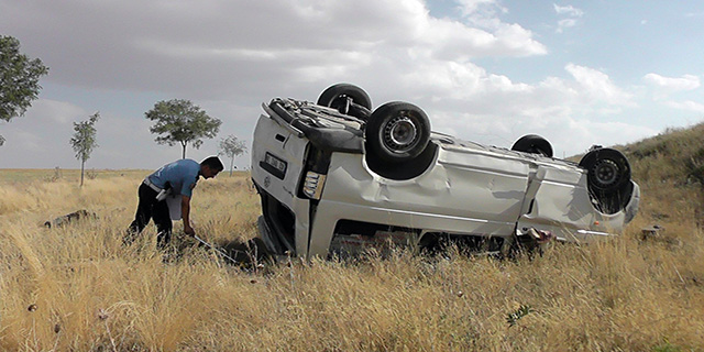 Konya’da minibüs takla attı: 3 yaralı