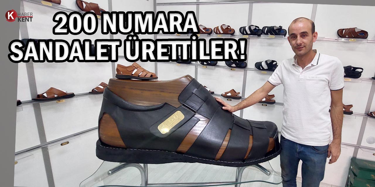 Konya’da 200 Numara Sandalet Ürettiler!