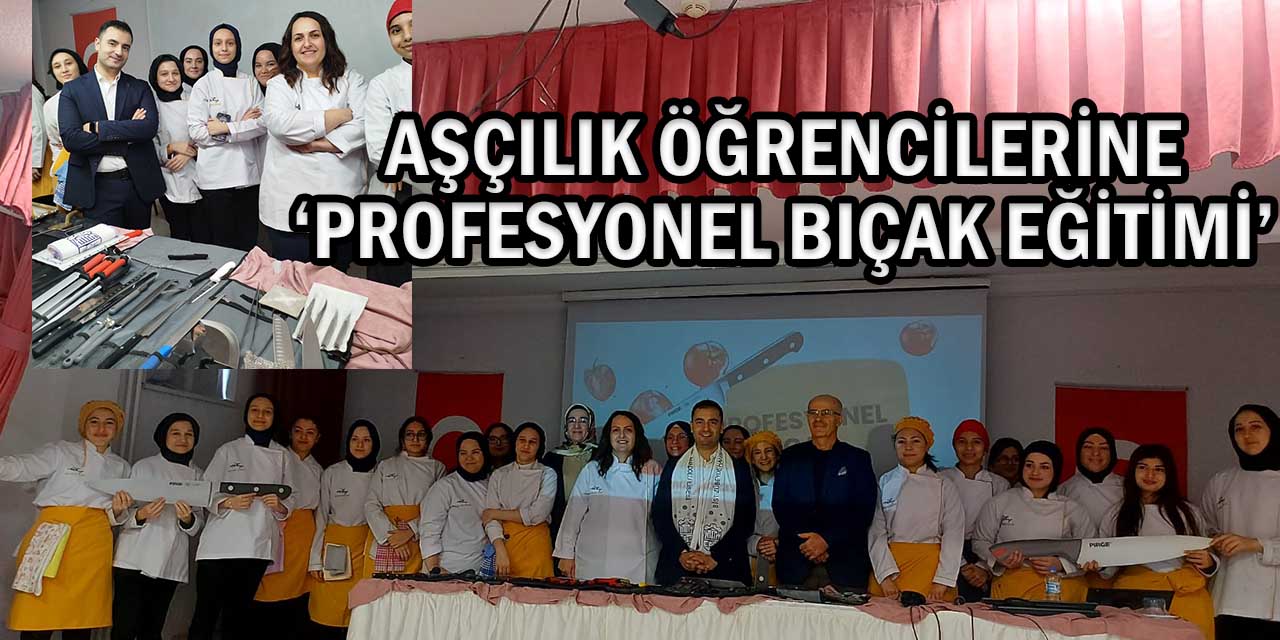 Aşçılık Öğrencilerine ‘Profesyonel Bıçak Eğitimi’ Verildi