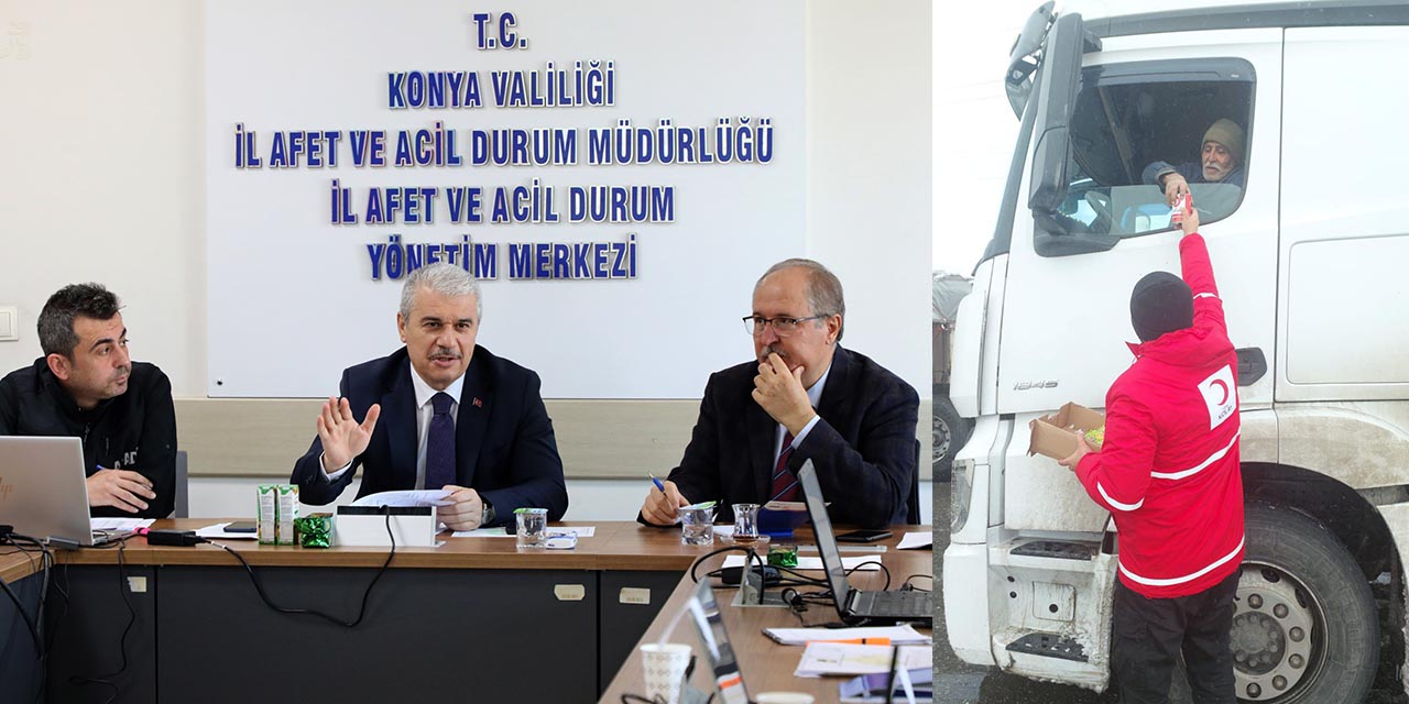 Konya Valiliği, Olumsuz Hava Şartlarıyla Mücadelede Son Durumu Paylaştı