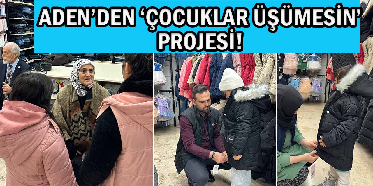 400 Çocuğun Kışlık Mont ve Botu Aden’den