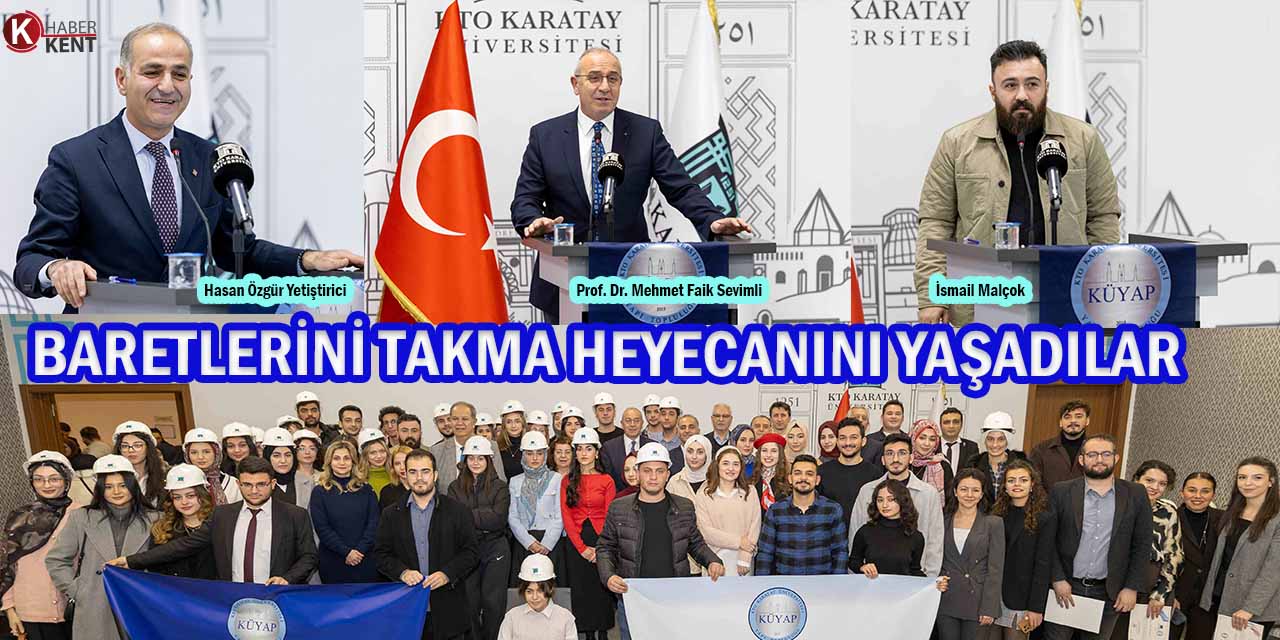 Baret Takma Töreniyle Mesleğe İlk Adımlarını Attılar