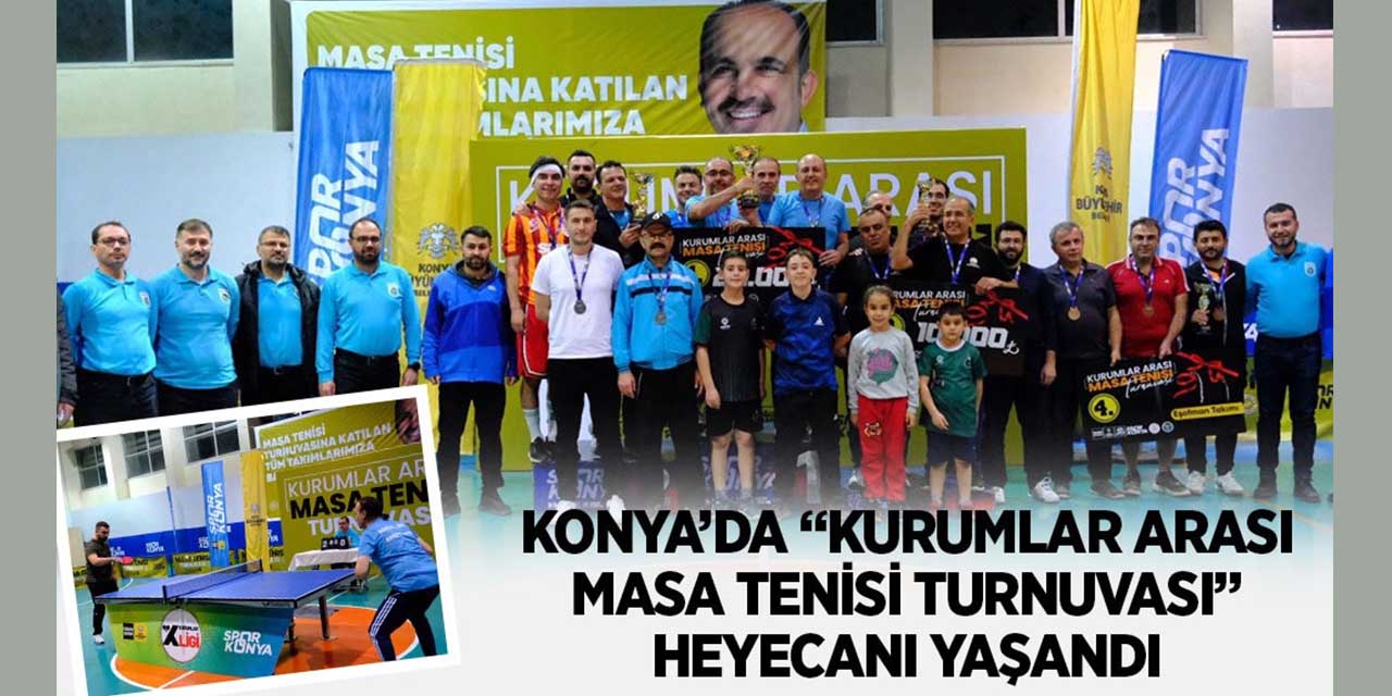 ‘Kurumlar Arası Masa Tenisi Turnuvası’nda 40 Takım, 200 Sporcu Mücadele Etti