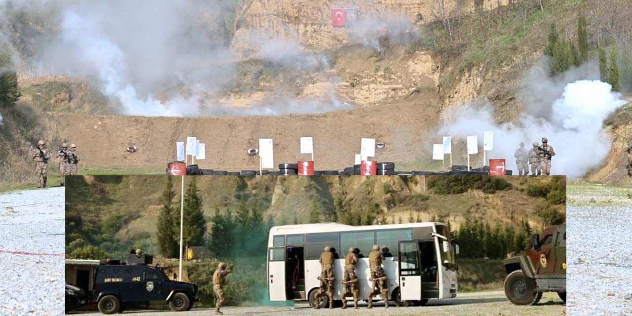 ‘Kaçırılan Araçtan Rehine Kurtarma’ Tatbikatı Gerçeğini Aratmadı