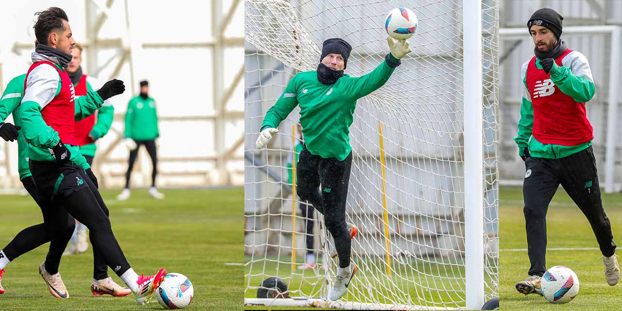 Konyaspor Hücum - Savunma - Şut ve Taktik Çalıştı